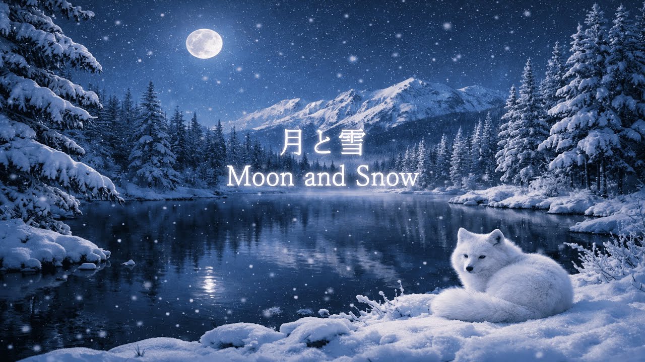【Night Story #４ピアノ】淡い月と雪が照らす眠り｜Sleep Bathed in Pale Moonlight and Snow