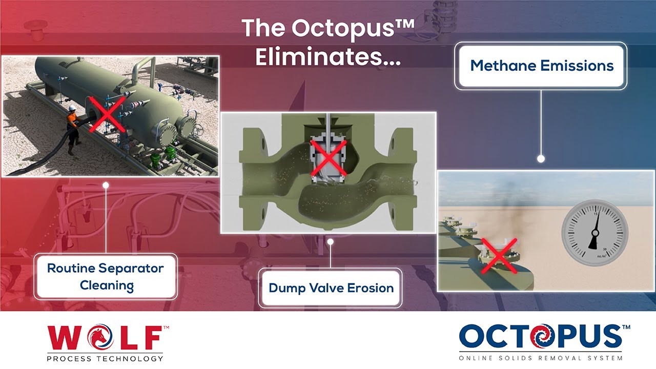 Mitigate a major source of methane emissions with the Octopus Online Solids Removal System.