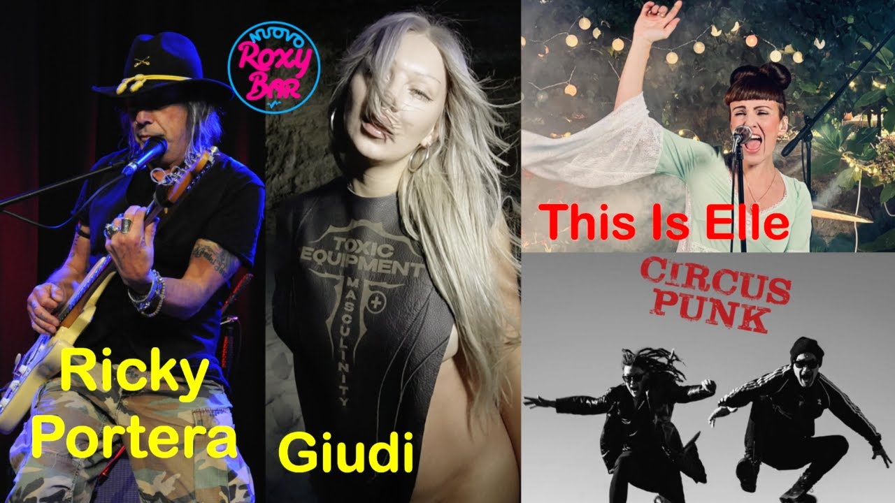 Nuovo Roxy Bar 11.12.25 con Ricky Portera, Circus Punk, Giudi, This Is Elle