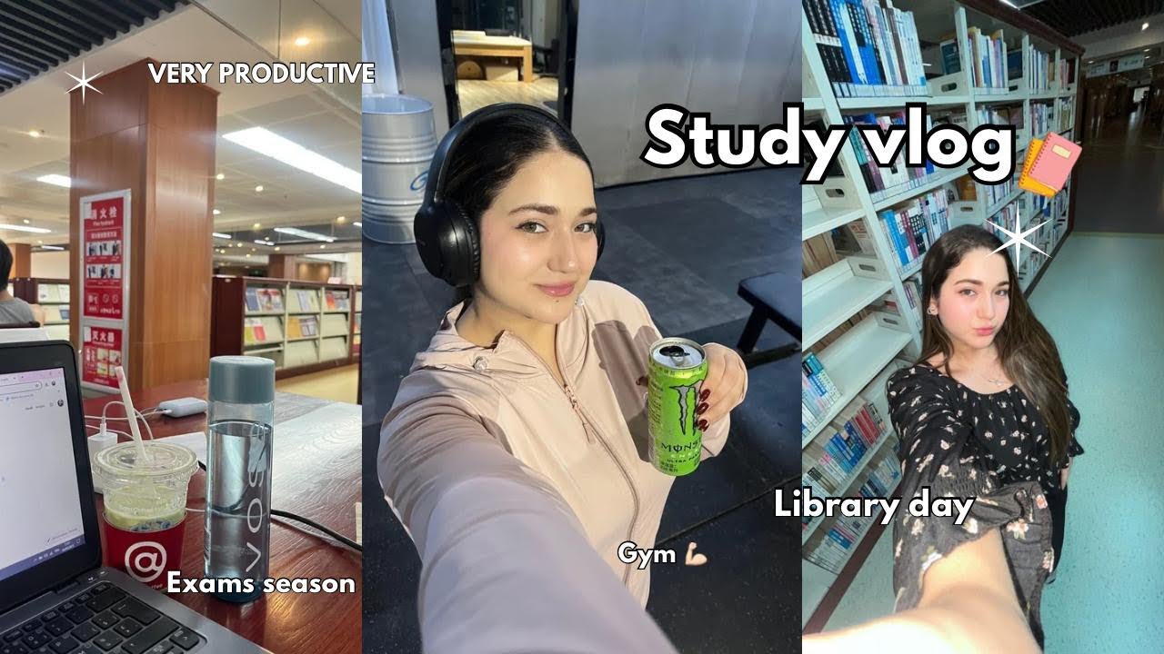 Ep2: Productive vlog (uni,studying, exams season, cooking healthy meals, gym)🥰أجيو دوزو معايا نهاري 