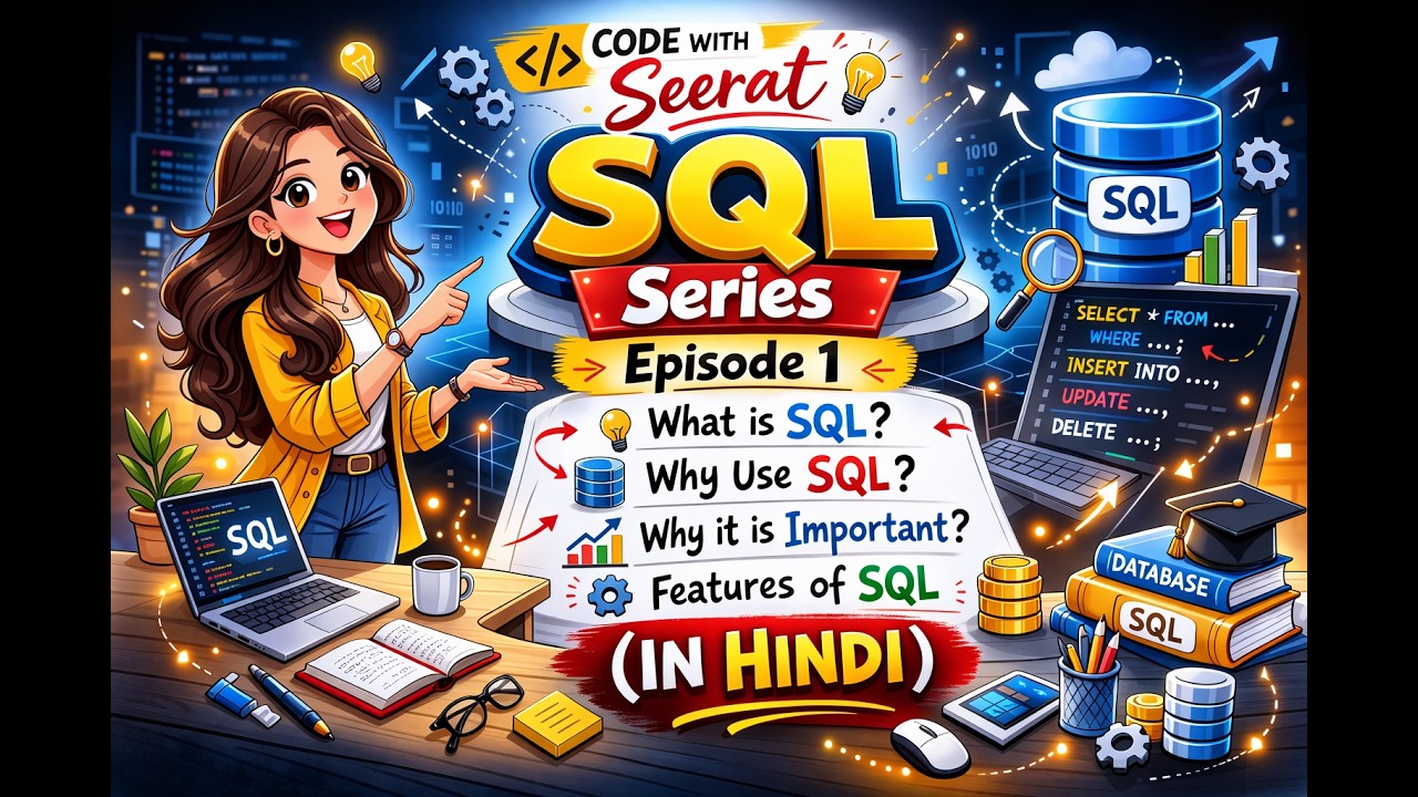 What js SQL? Complete Beginner Guide | SQL Tutorial Series Episode 1 | @CodeWithSeerat 