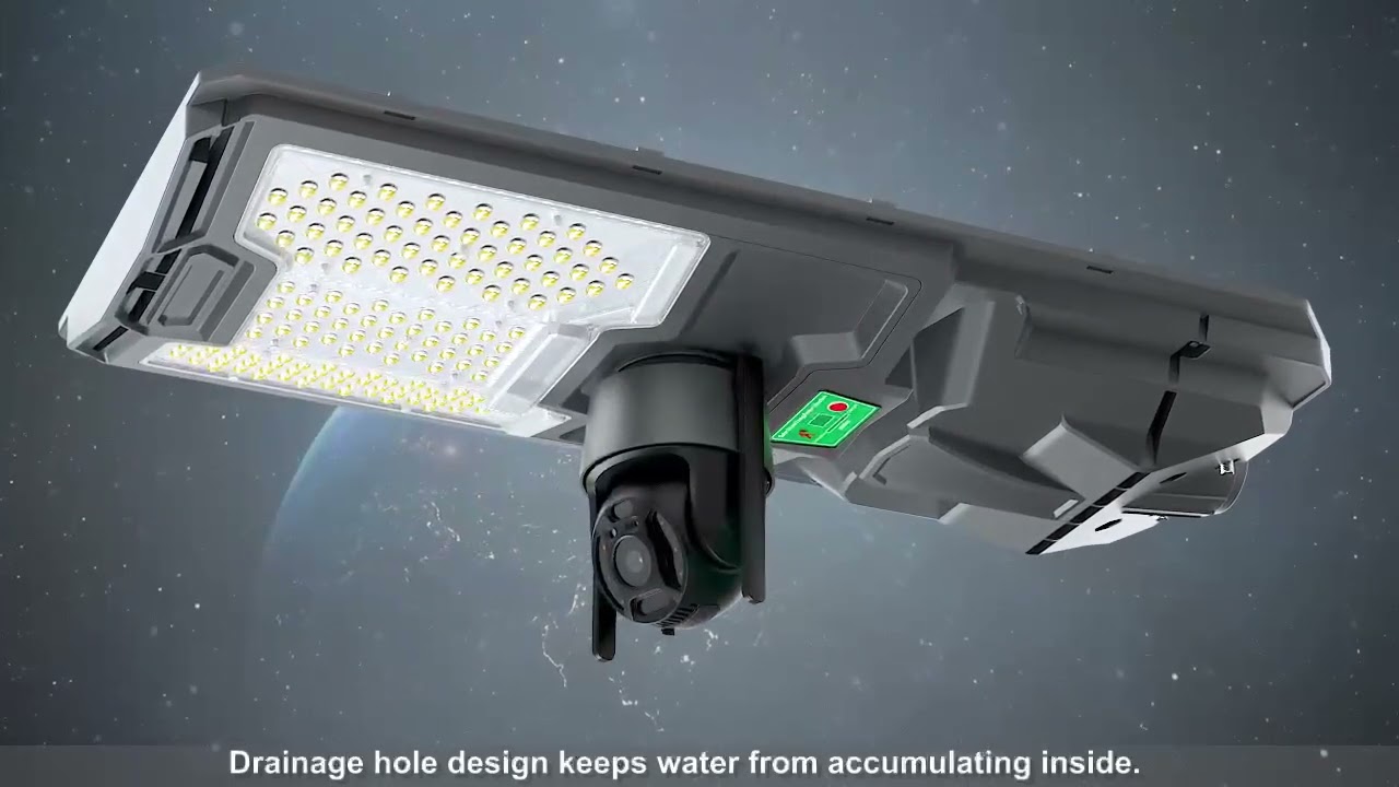 Upgrade Your Outdoor Lighting: Solar Street Lights with CCTV Camera Integration!