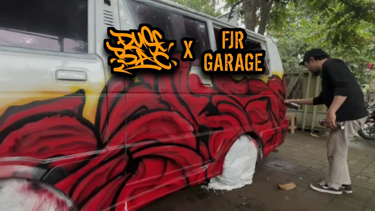 RUSEBAC x FJR GARAGE - When Graffiti Meets Time | Painting on an Old Car