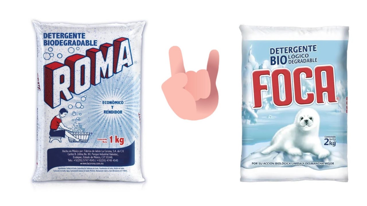 ✨🧼🇲🇽Detergentes en polvo Foca y Roma . Lavando y comparando.🤔