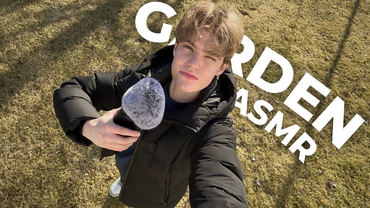 ASMR │ Triggers In the GARDEN🥀👨🏼‍🌾 (Tascam Microphone)