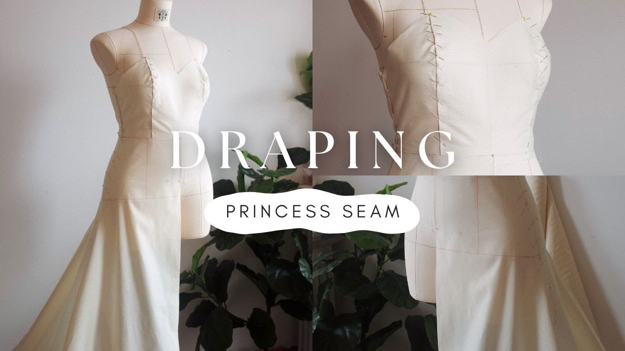 Draping a Princess Seam Bridal Gown