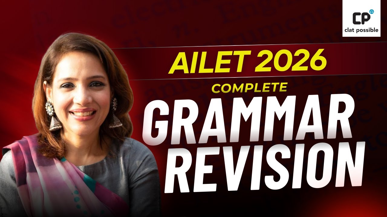 AILET 2026 Grammar Masterclass | All Rules, Tricks & Practice Questions| CLAT Possible