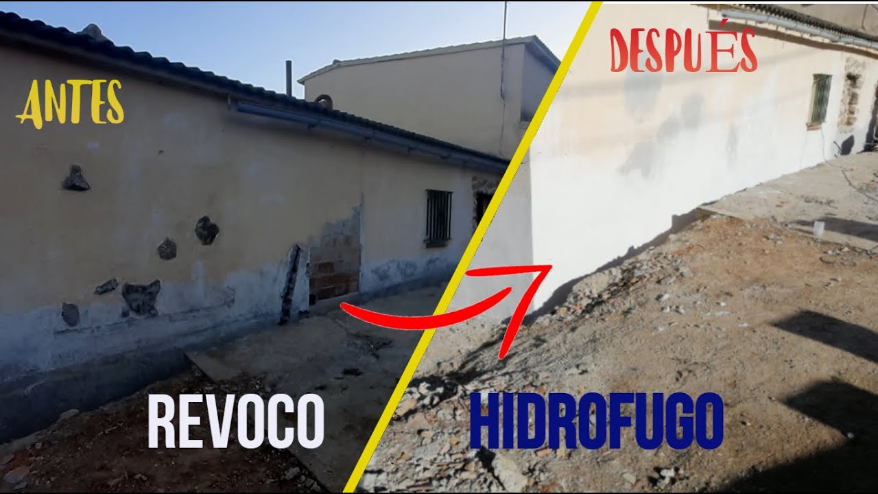 Impermeabilizar pared exterior interior. Con revoco Hidrofugo 💦 Parte 4