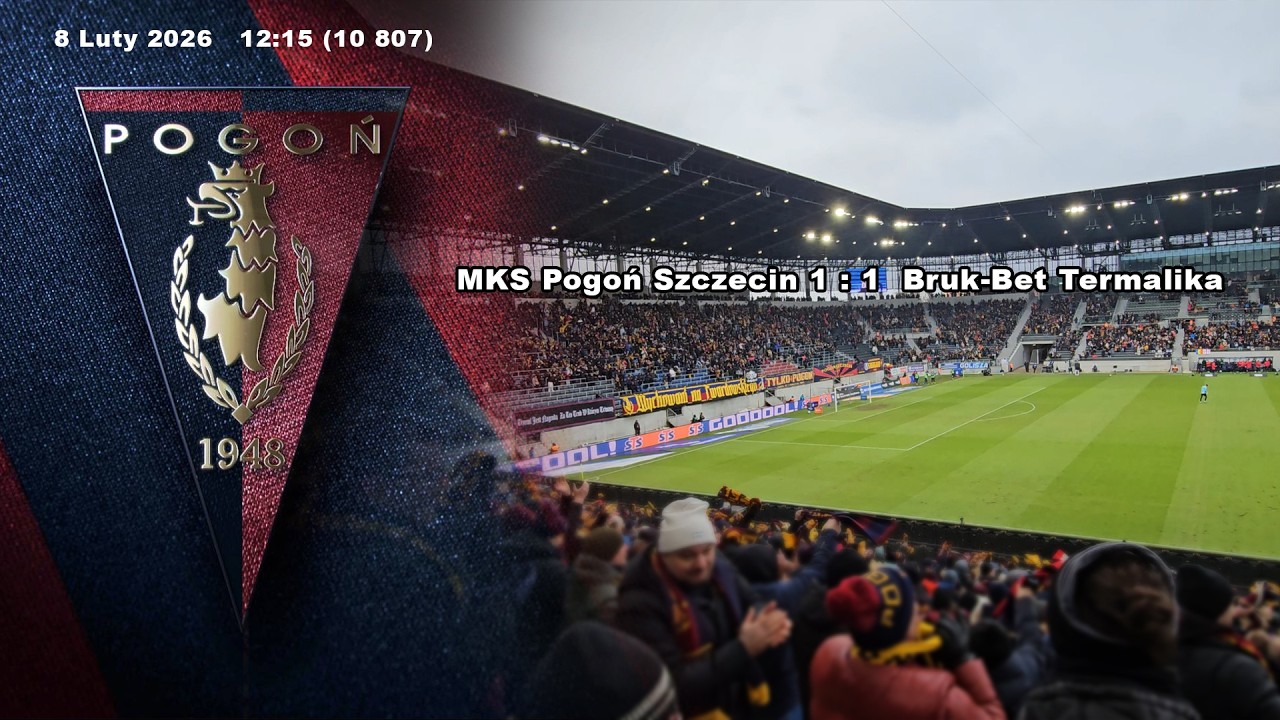 MKS Pogoń Szczecin 1:1 Bruk-Bet Termalika Nieciecza