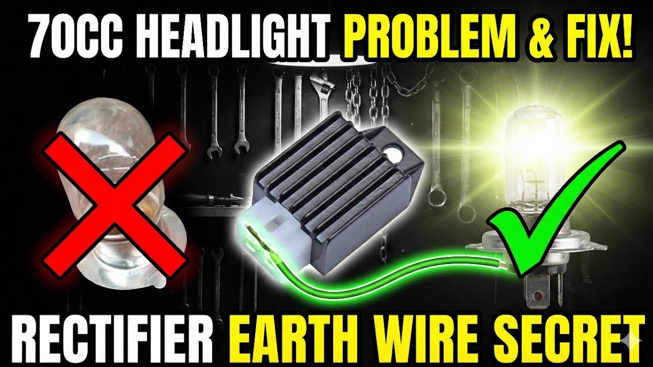 70cc Bike Headlight Bulb Bar Bar Fuse Ho Raha Tha | Rectifier Earth Problem Solved
