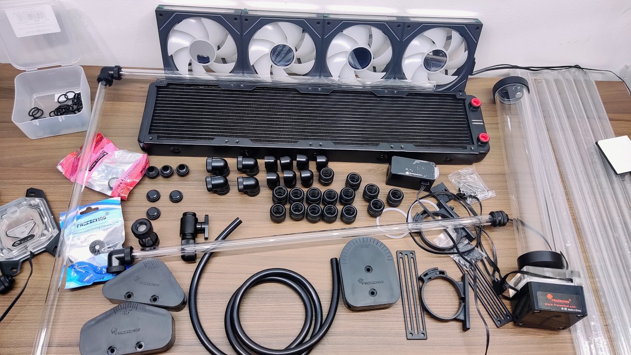 Todas as peças para Water Cooler Custom Radiador 480mm para gabinete Thermaltake P5