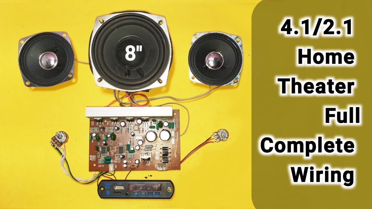 4.1/2.1 Home Theater Board complete Wiring || हिंदी || You Like Electronic