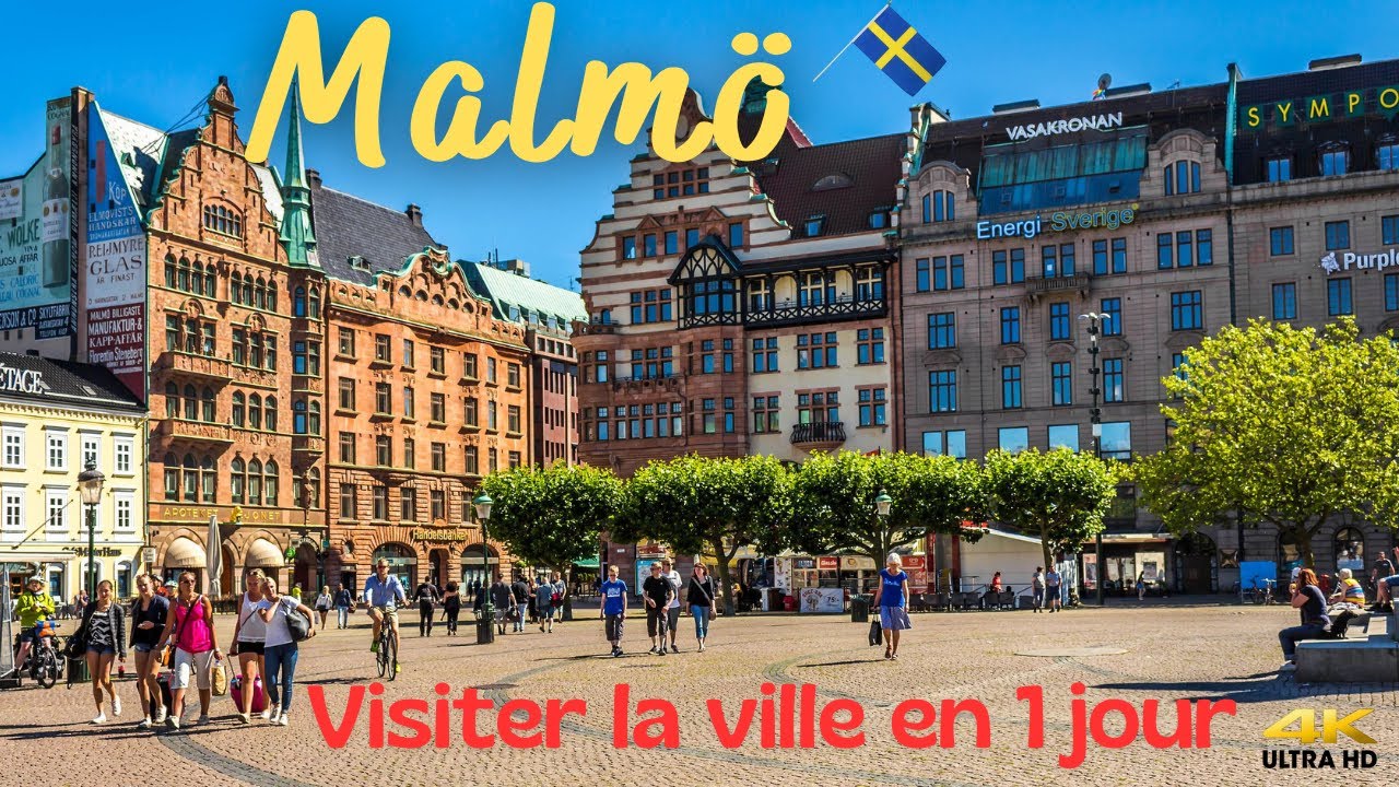 Visiter Malmö en 1 journée – Suède| L’essentiel (4k) 🇸🇪 🏰 🛥️ ☀️