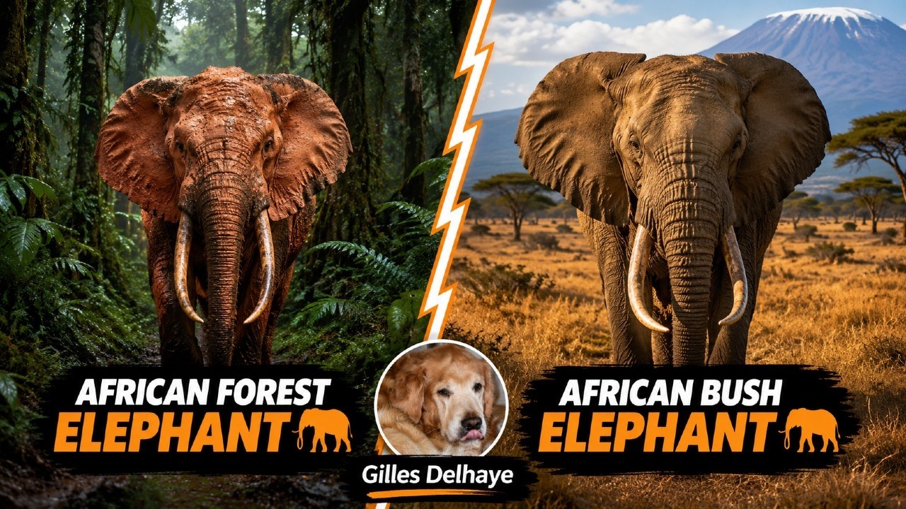 African Bush Elephant & African Forest Elephant - The Differences