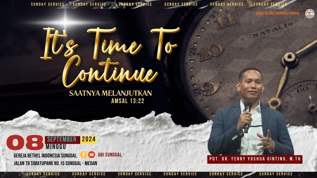 Ibadah Raya II || Pdt. Dr. Ferry Yoshua Ginting, M.Th || Minggu, 08 September 2024 || Pkl. 10.00 WIB
