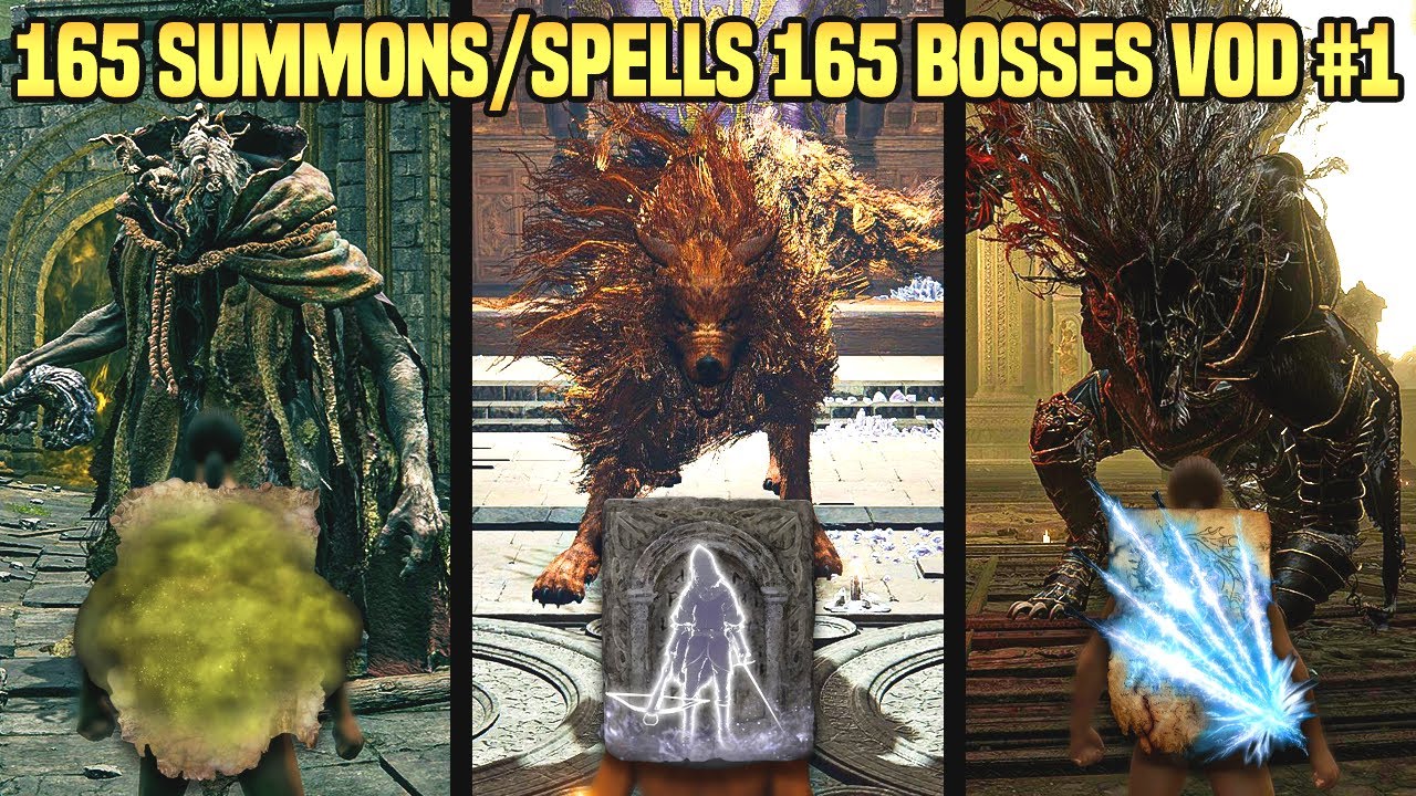Elden Ring All Bosses One Spell/Summon Per Boss Part 1