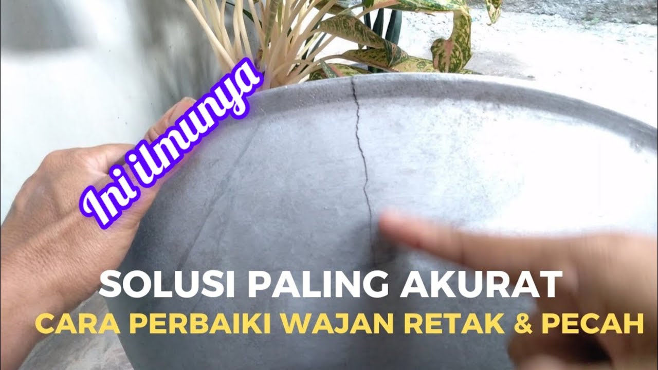 Wajan Pecah Atau Retak Jangan Di  Buang Dulu 🔥🔥  Cara Menambal Wajan Bocor yang benar