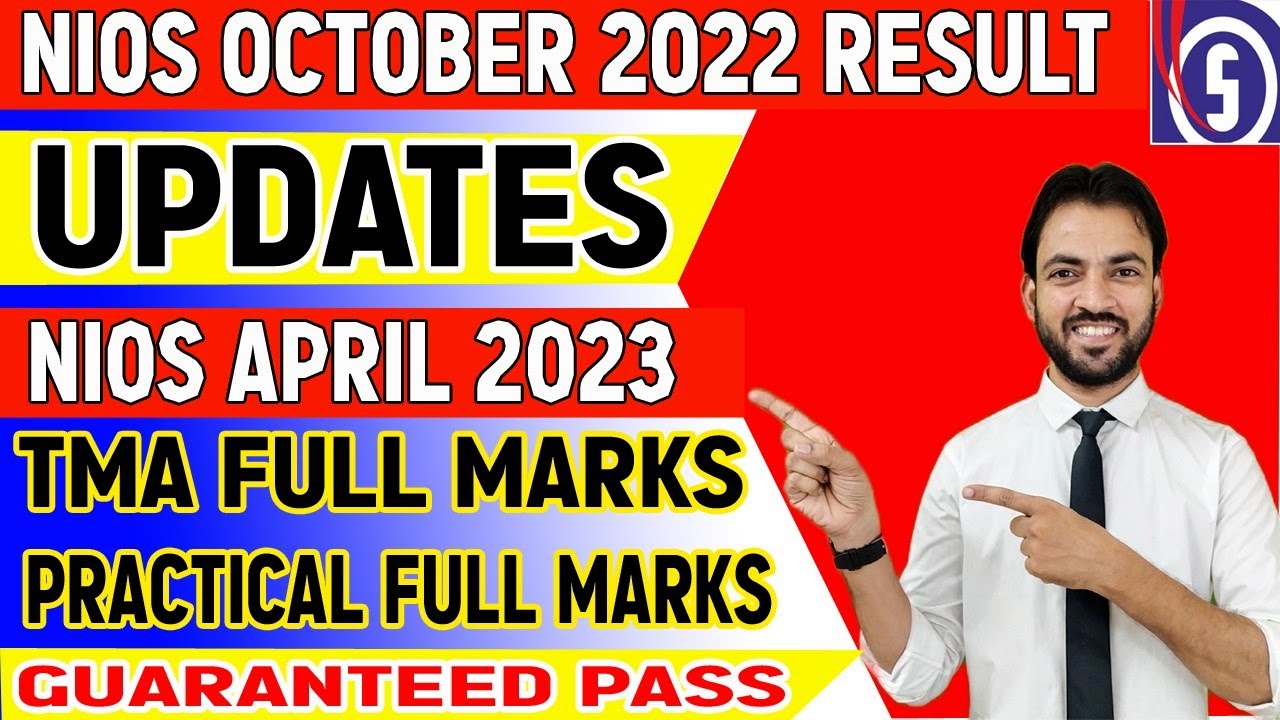 Nios October 2022 Result declaration Date | Nios April 2023 Big Updates Today | TMA, PRACTICAL EXAM