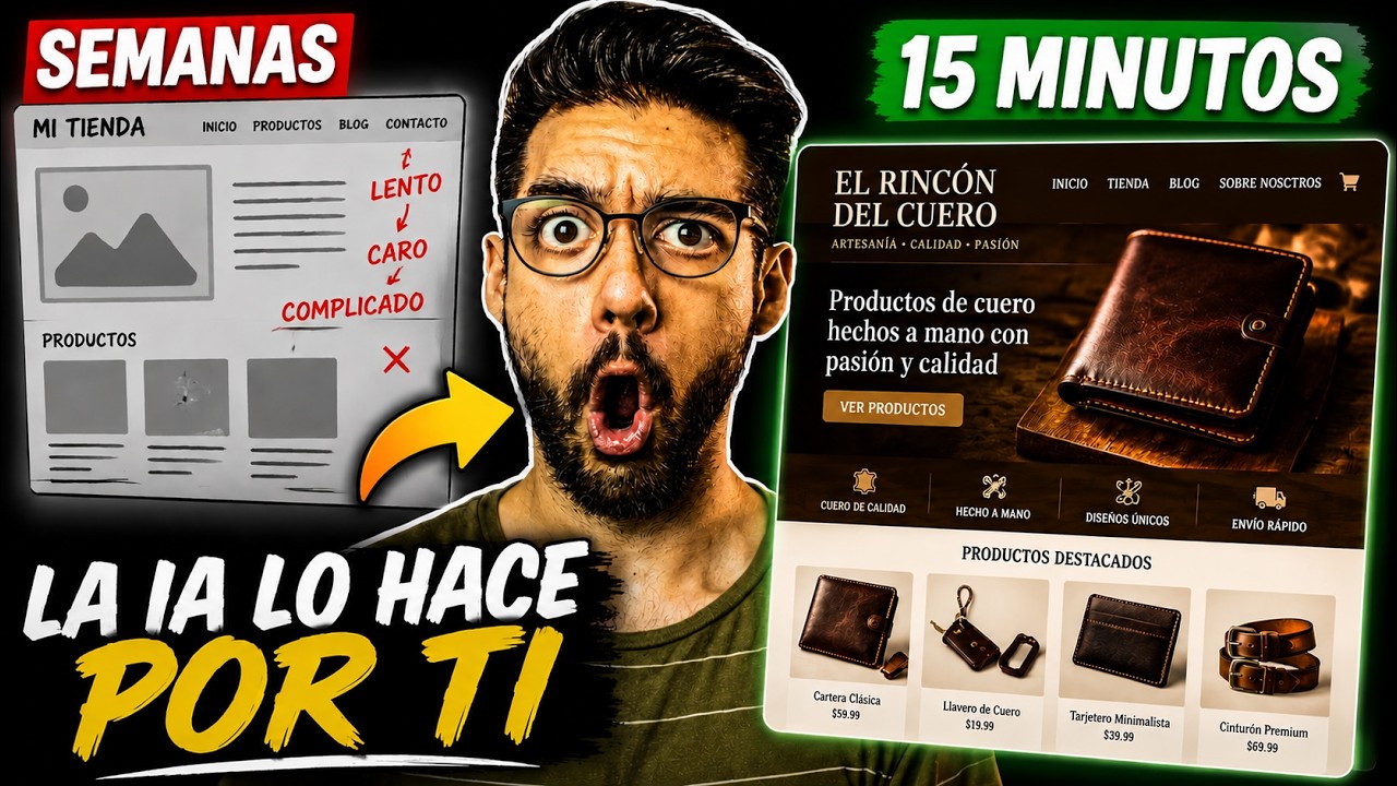 💯 Cómo CREAR una PÁGINA WEB con IA desde 0 🤖