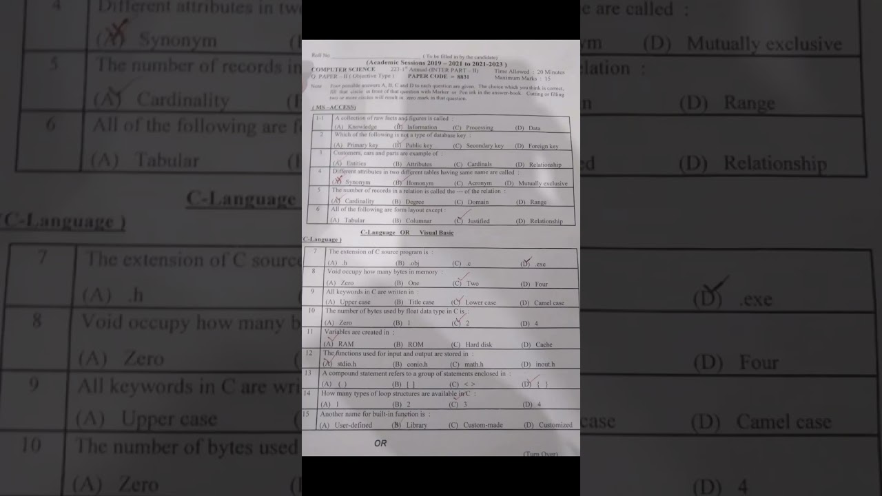 2nd year computer science paper 2023/computer science paper 2023