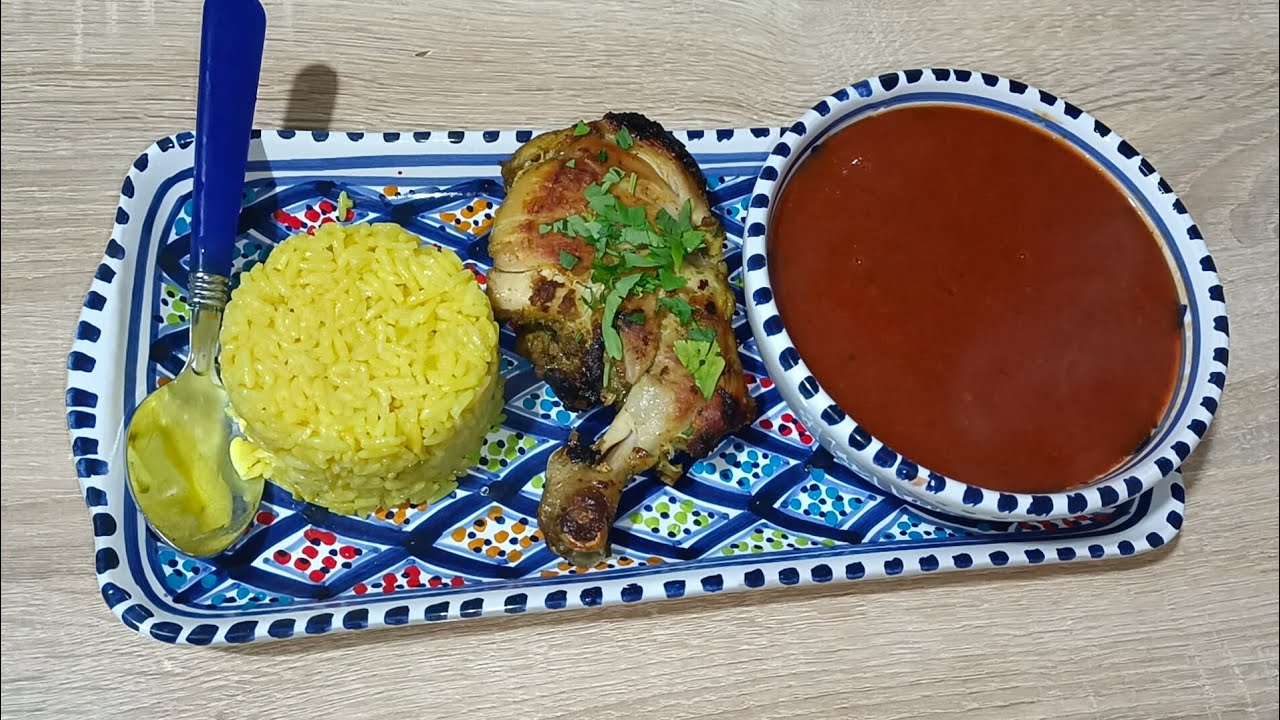 جاني كادو🎁🎁🎁 دجاج مشوي بدون تعقيدات ، طريقة ودتنا بيها مالروح لروح، روز أزعر و معاهم شربة بالخضرة 