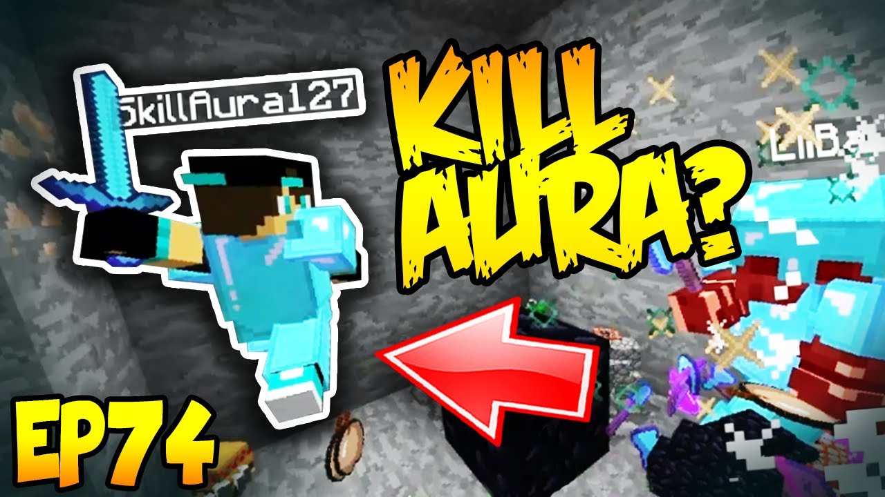 Minecraft Hacker Trolling - SKILLAURA HAS KILL AURA?! EP74