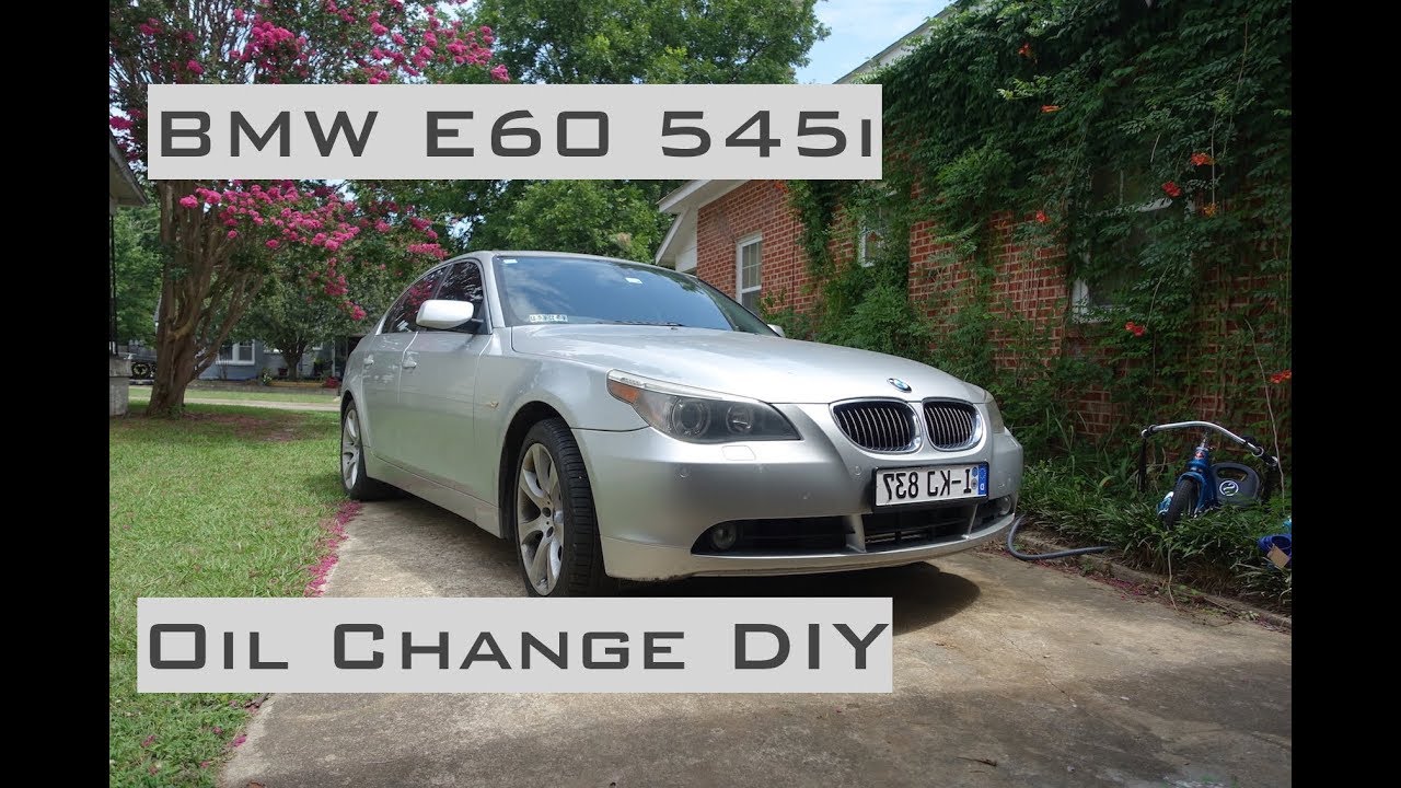 BMW 545i — замена масла своими руками — 2004–2005