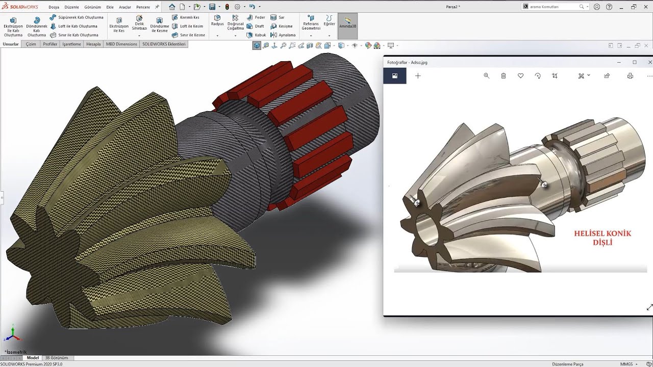 SolidWorks Örnek Çizim #06