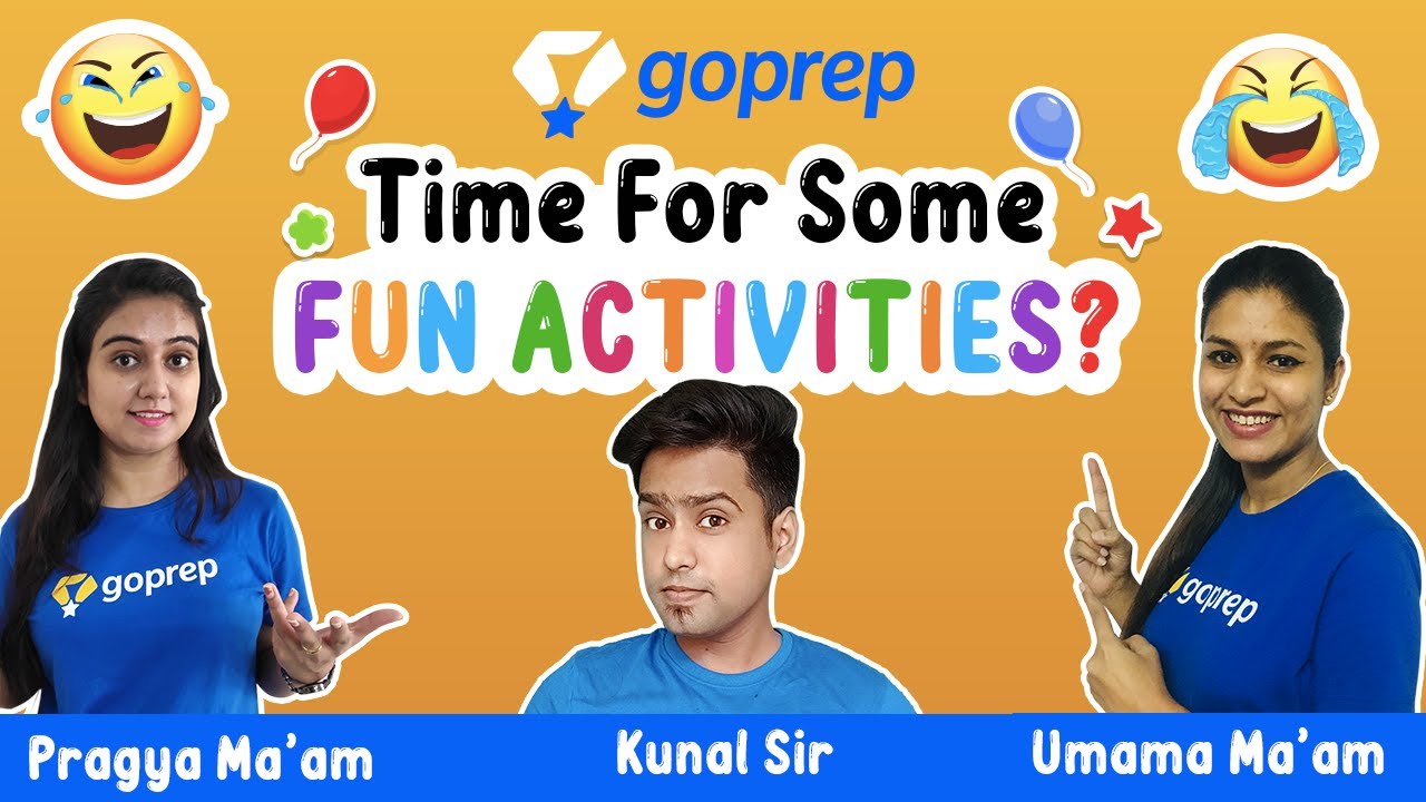 Time for Some Fun Activities | Goprep Class 8