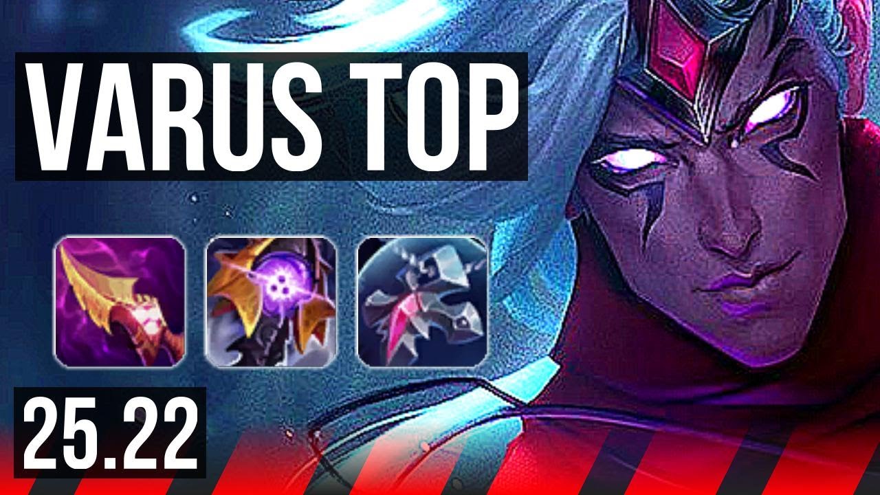 VARUS vs IRELIA (TOP) | 12 solo kills, Legendary | EUW Diamond | 25.22