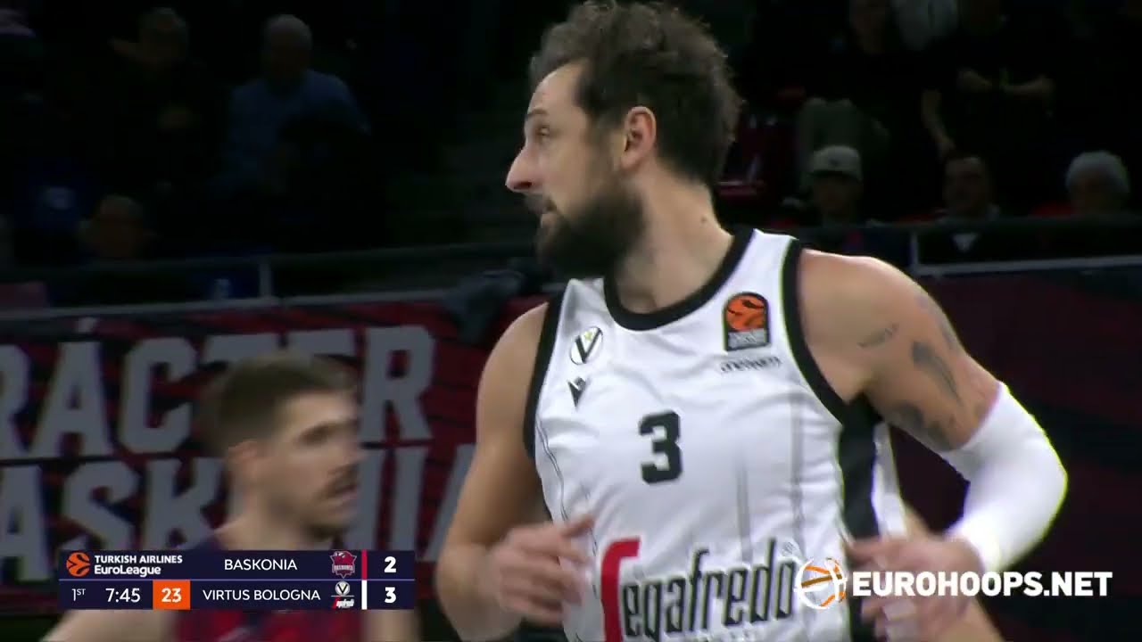 Marco Belinelli (career-high 27 points): Baskonia-Vitoria-Gasteiz-Virtus Segafredo Bologna 81-91