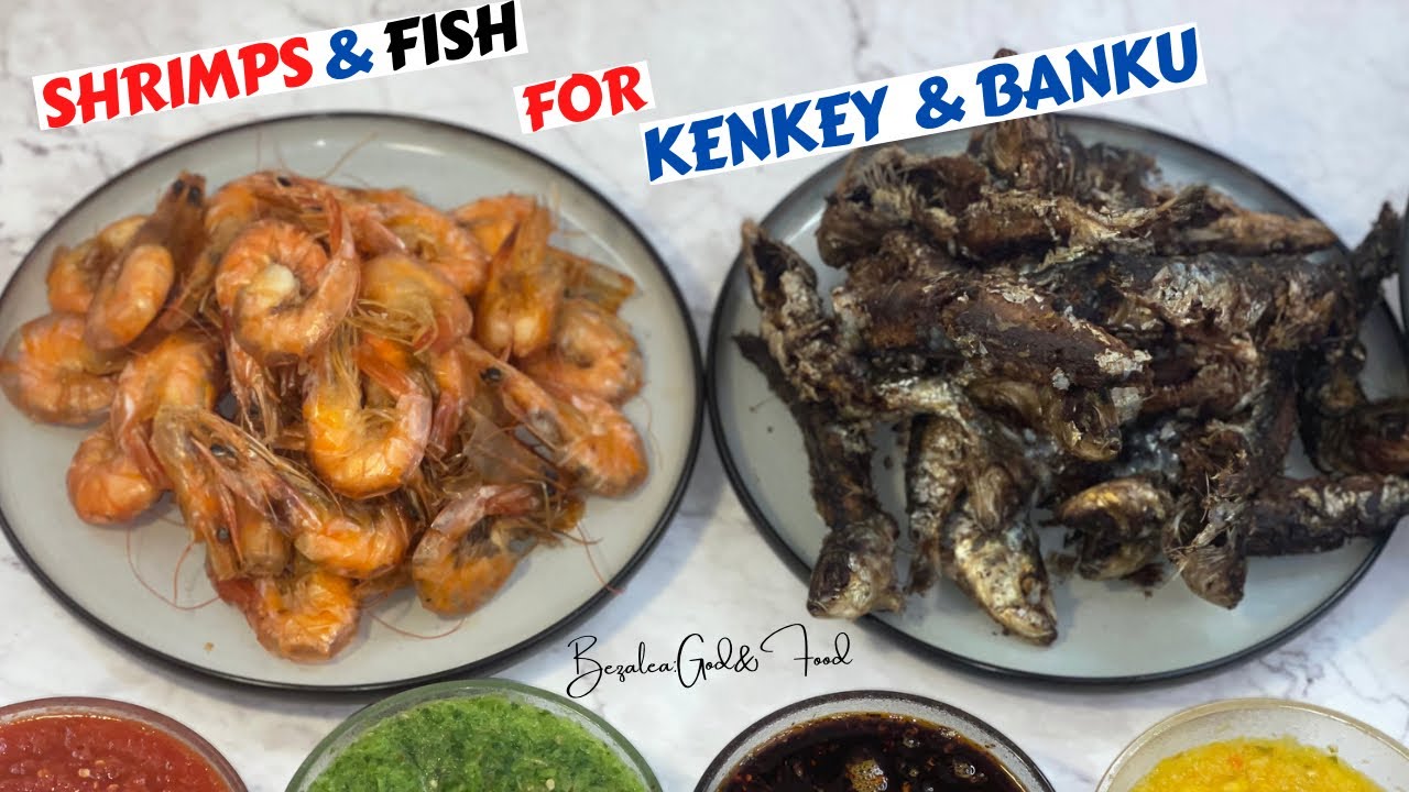 Kenkey Shrimps & Fish||Easiest Way to Fry Shrimps and Herrings for Kenkey and Banku
