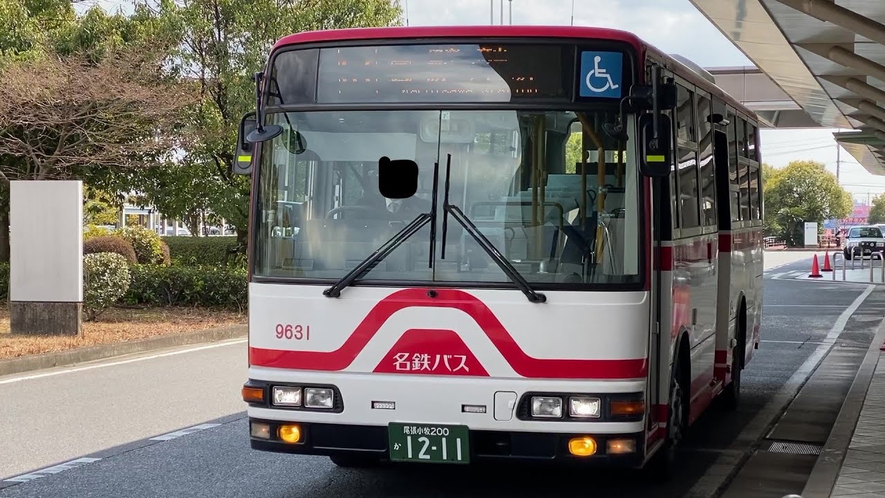 【前面展望】名鉄バス 春日井市民病院線 春日井市民病院⇒定野⇒勝川駅