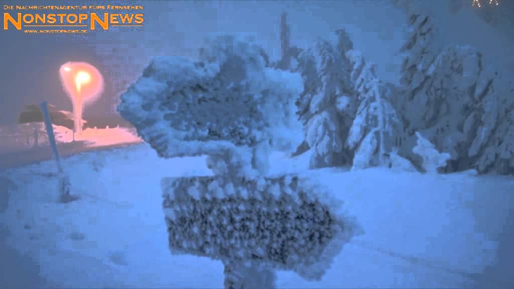 Wintersturm in Erzgebirge (29.1.2015)