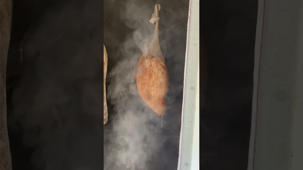 Cold smoking dry cured ham and pork loin March 12, 2026. 