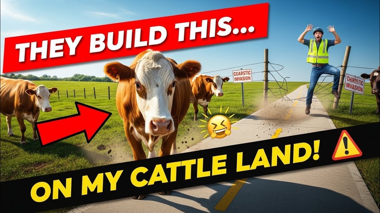 “HOA BUILT A BIKE PATH THROUGH MY PASTURE — THEY FORGOT IT’S ACTIVE CATTLE LAND 🐄🚫”