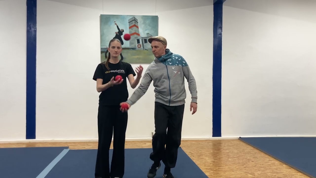 Bälle jonglieren - Partnertricks: ClayTwins