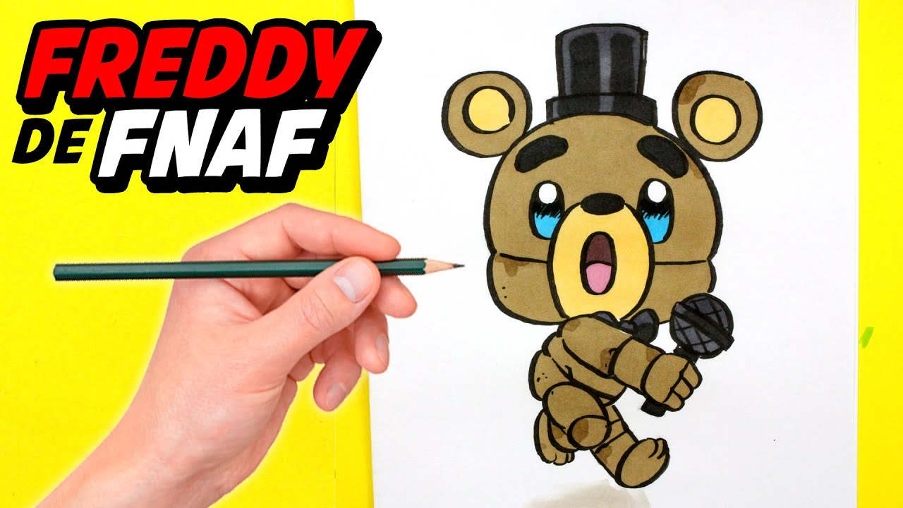 COMO DIBUJAR A FREDDY KAWAII 🔥 dibujos faciles kawaii 🔥 Aprende a dibujar kawaii con Jape