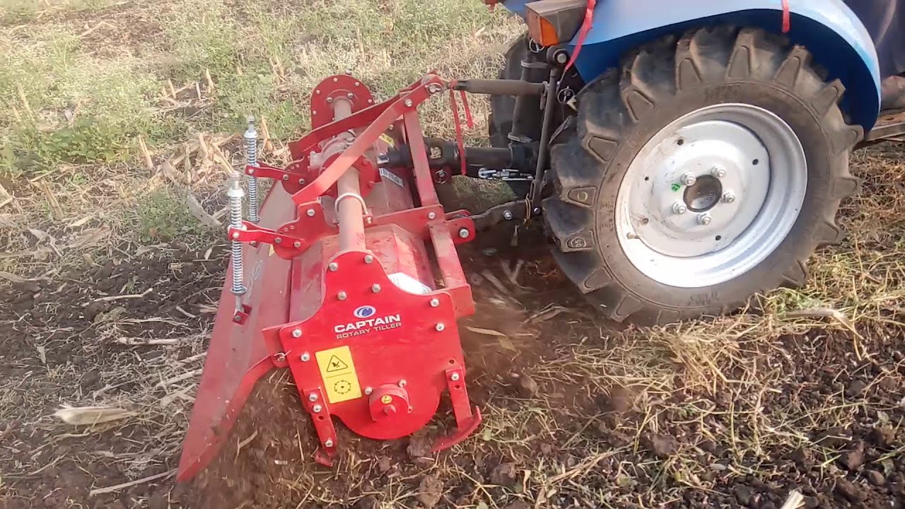 New captain tractor 30 hp 4wd with 6feet rotavator.#farmer #tractor #agriculture 