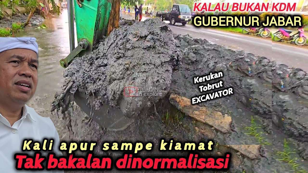 MANTAP KERUK KALI PALING SERU SAAT INI ADA DI KALI APUR  KARAWANG KALI 7 METER DISULAP JADI 1 METER