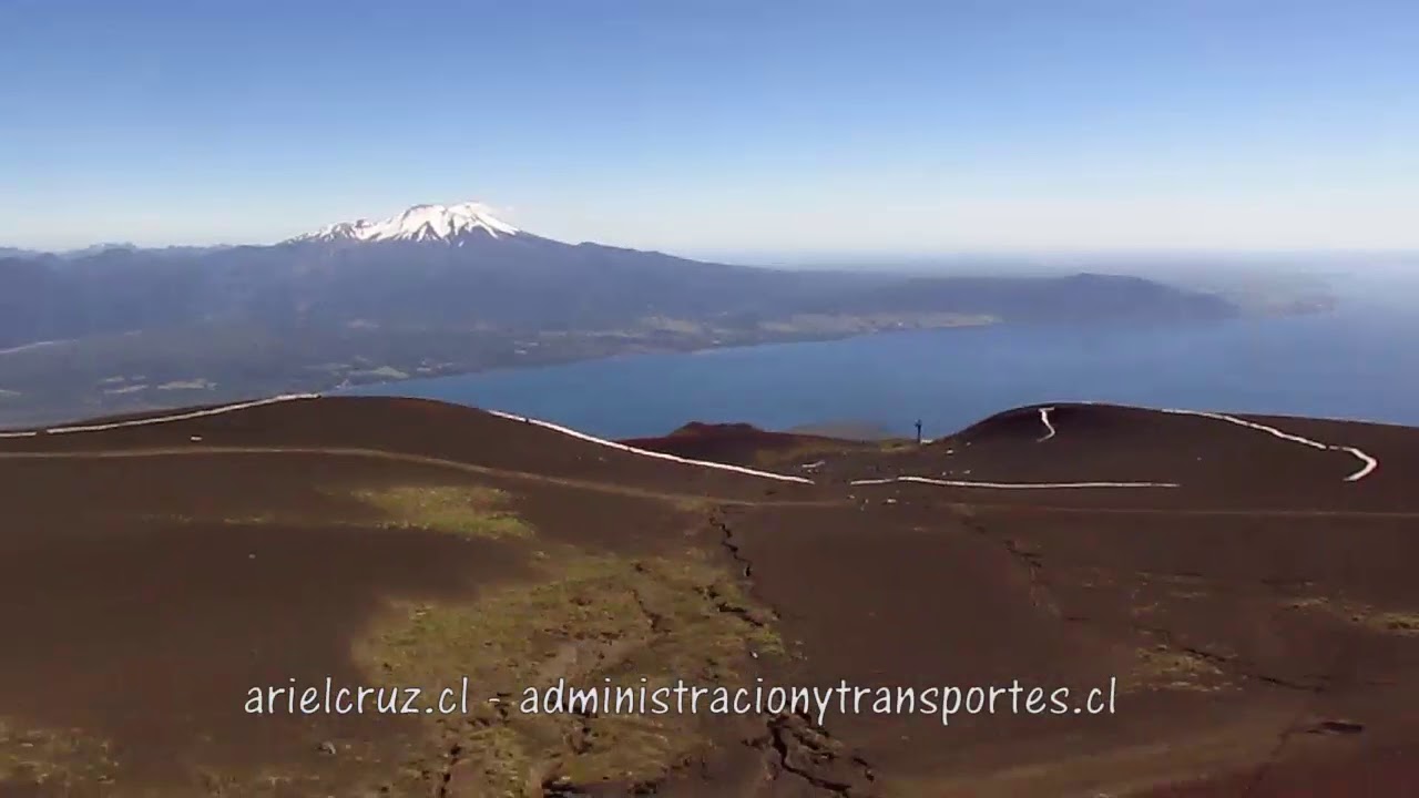 Bajando en telesilla del Volcán Osorno (Chile)