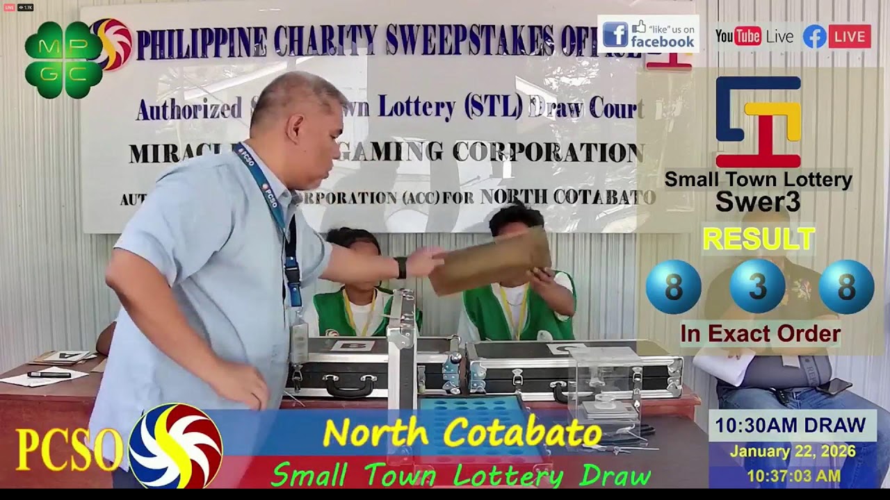 STL LIVE DRAW 10:30 AM NORTH COTABATO!