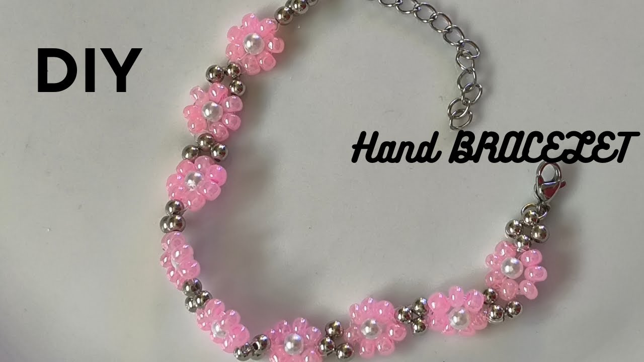 DIY Beautiful Bracelet (Flower) you will love it ,easy to make step-by-step