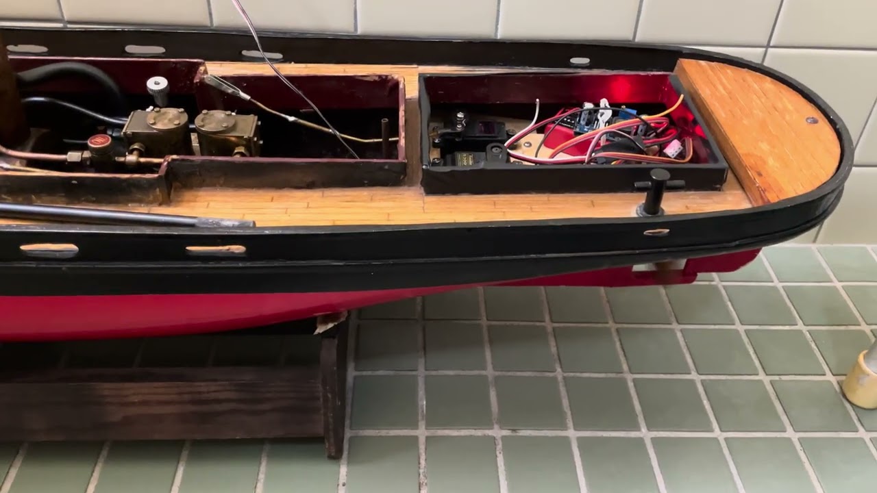 斎藤製作所スチームタグボート　ヘラクレス　エンジン動作テスト　Operation test after engine repair and boiler maintenance by SAITO