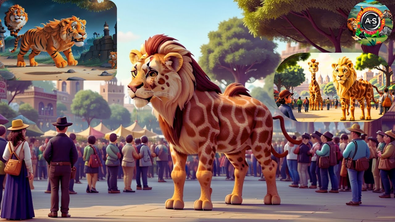 Zoo Animals Great Escape Adventure - Tiger Lion Elephant Monkey Deer Fox Giraffe Animal Cartoons