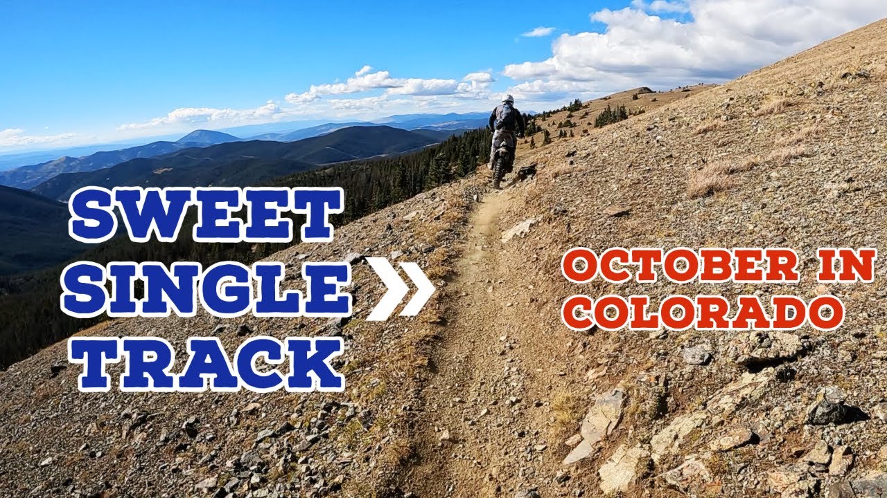Amazing Single Track fun on the Husqvarna TE250i, Colorado, October trail riding in the mountains