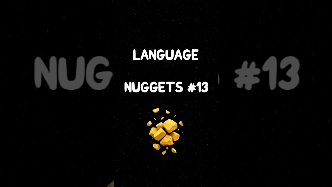 LANGUAGE NUGGETS #13 &mdash; английские выражения на каждый день 💎 #english  #английский #idioms #shorts