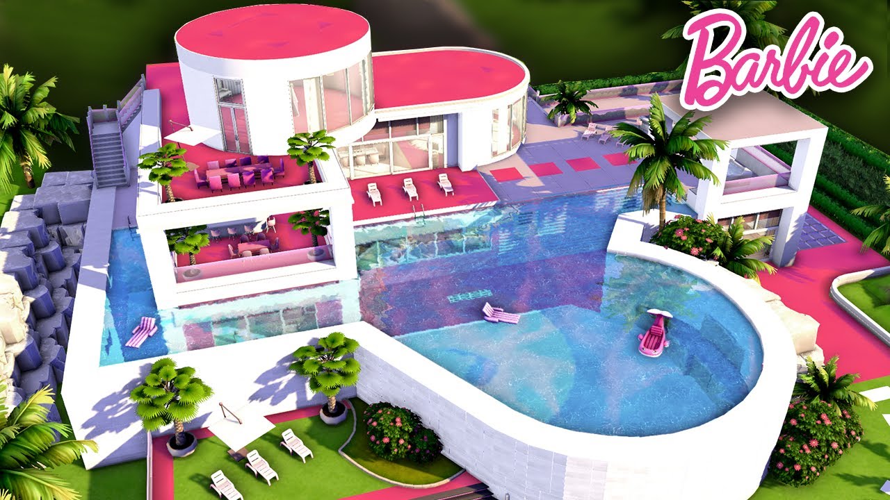 Sims 4 BARBIE MANSION [No CC] - Speed Build | Kate Emerald