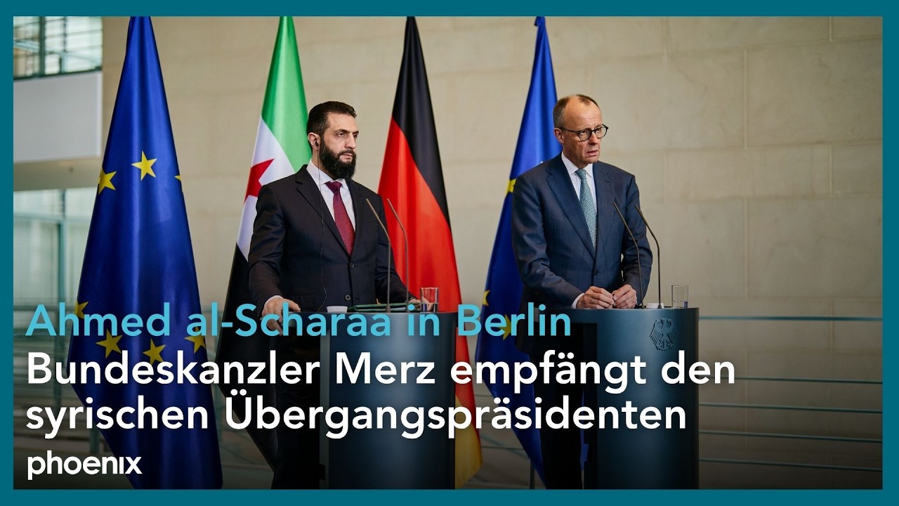 Bundeskanzler Friedrich Merz trifft den syrischen &Uuml;bergangspr&auml;sidenten Ahmed al-Scharaa | 30.03.2026