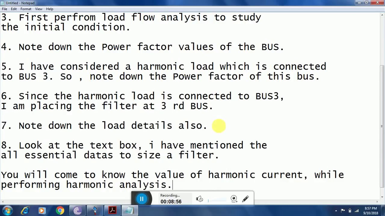 HARMONIC FILTER SIZING using ETAP 12.6